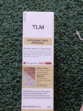 TLM Exfoliant Rice Ampoule 2.7oz.